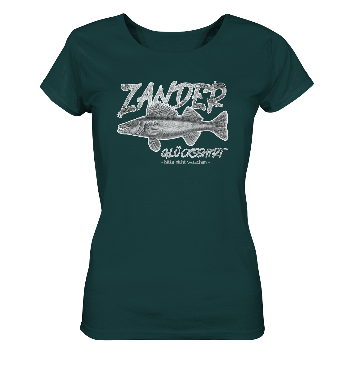 Zander Glücksshirt - Frauen Bio T-Shirt