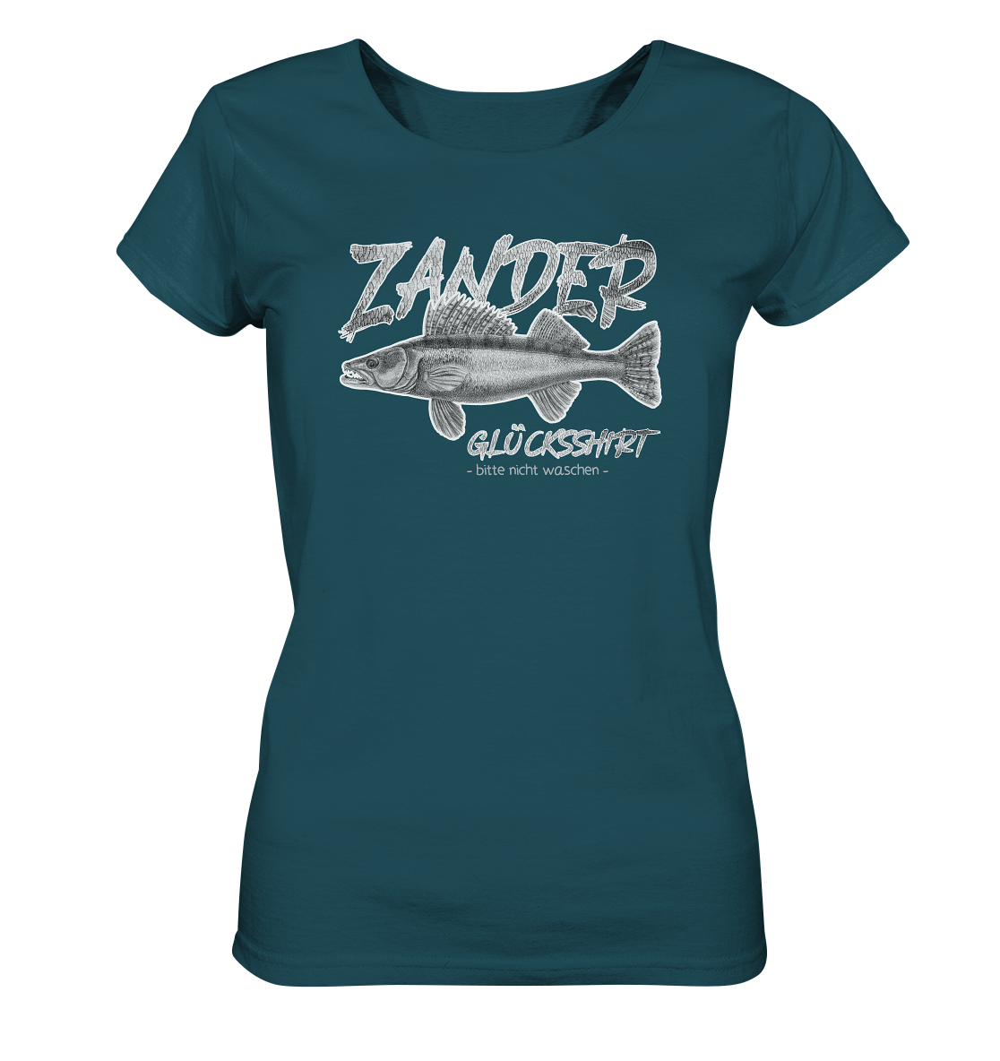 Zander Glücksshirt - Frauen Bio T-Shirt