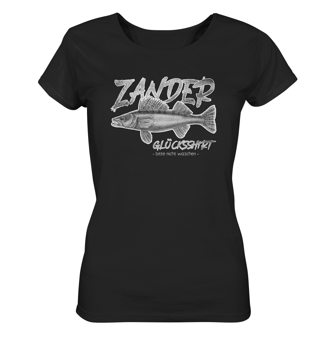 Zander Glücksshirt - Frauen Bio T-Shirt