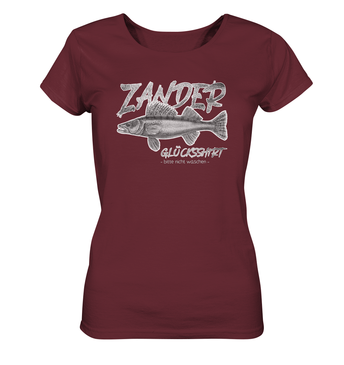 Zander Glücksshirt - Frauen Bio T-Shirt