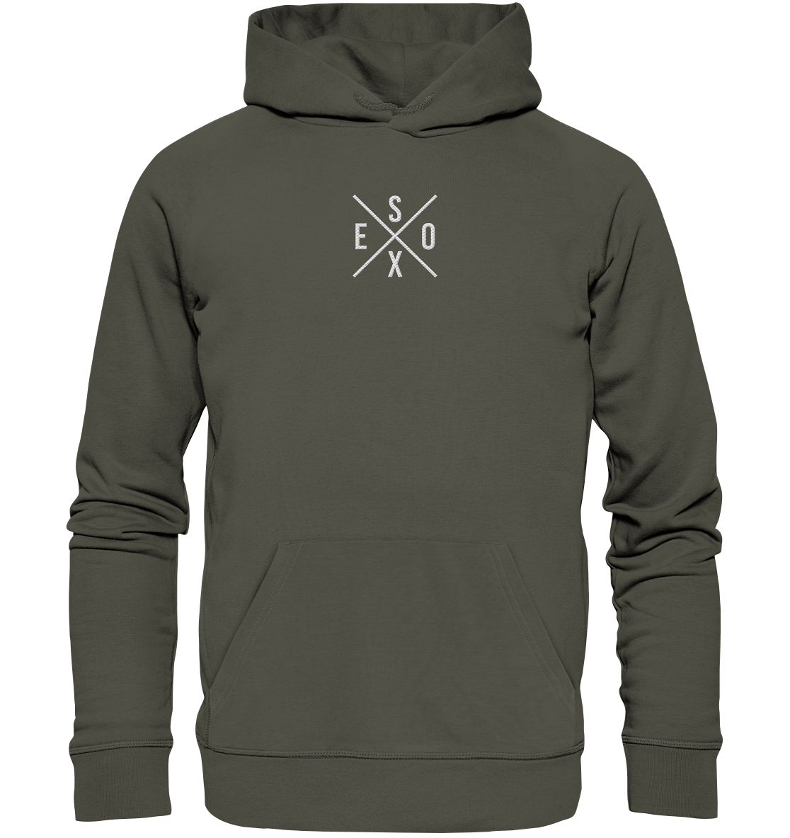 Hecht gekreuzt ESOX - Premium Bio Hoodie (Stick)