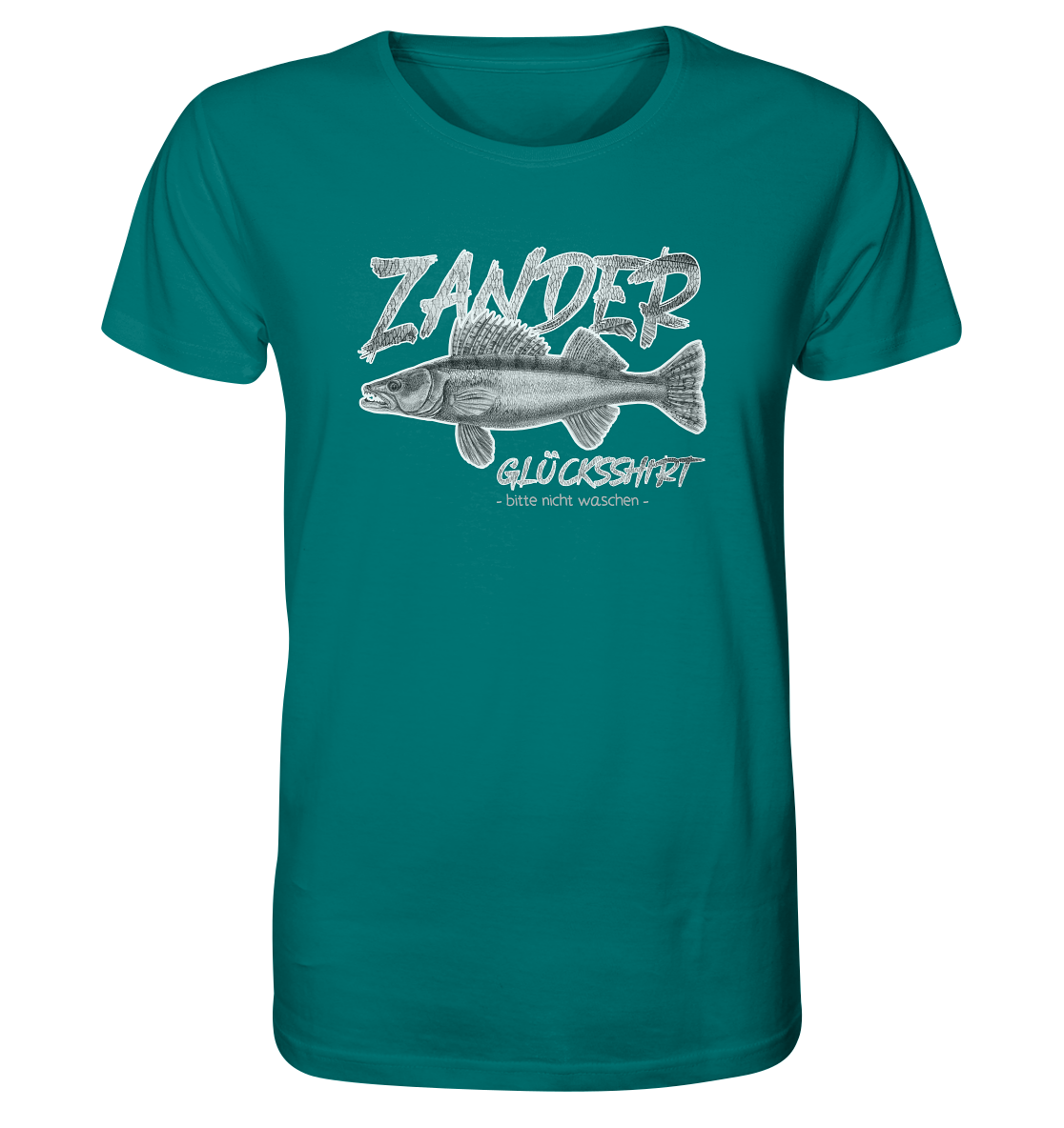 Zander Glücksshirt - Männer Bio T-Shirt