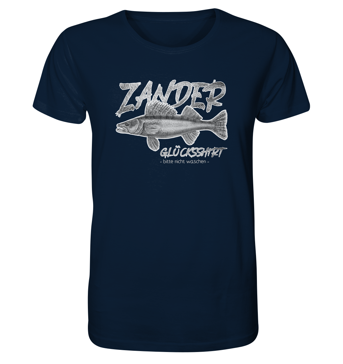 Zander Glücksshirt - Männer Bio T-Shirt