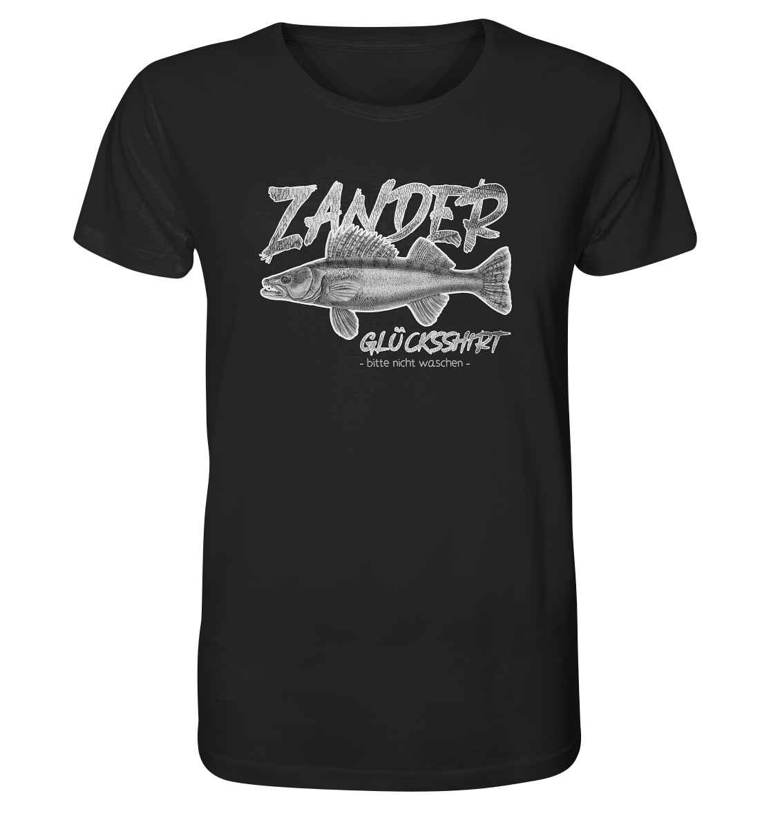 Zander Glücksshirt - Männer Bio T-Shirt