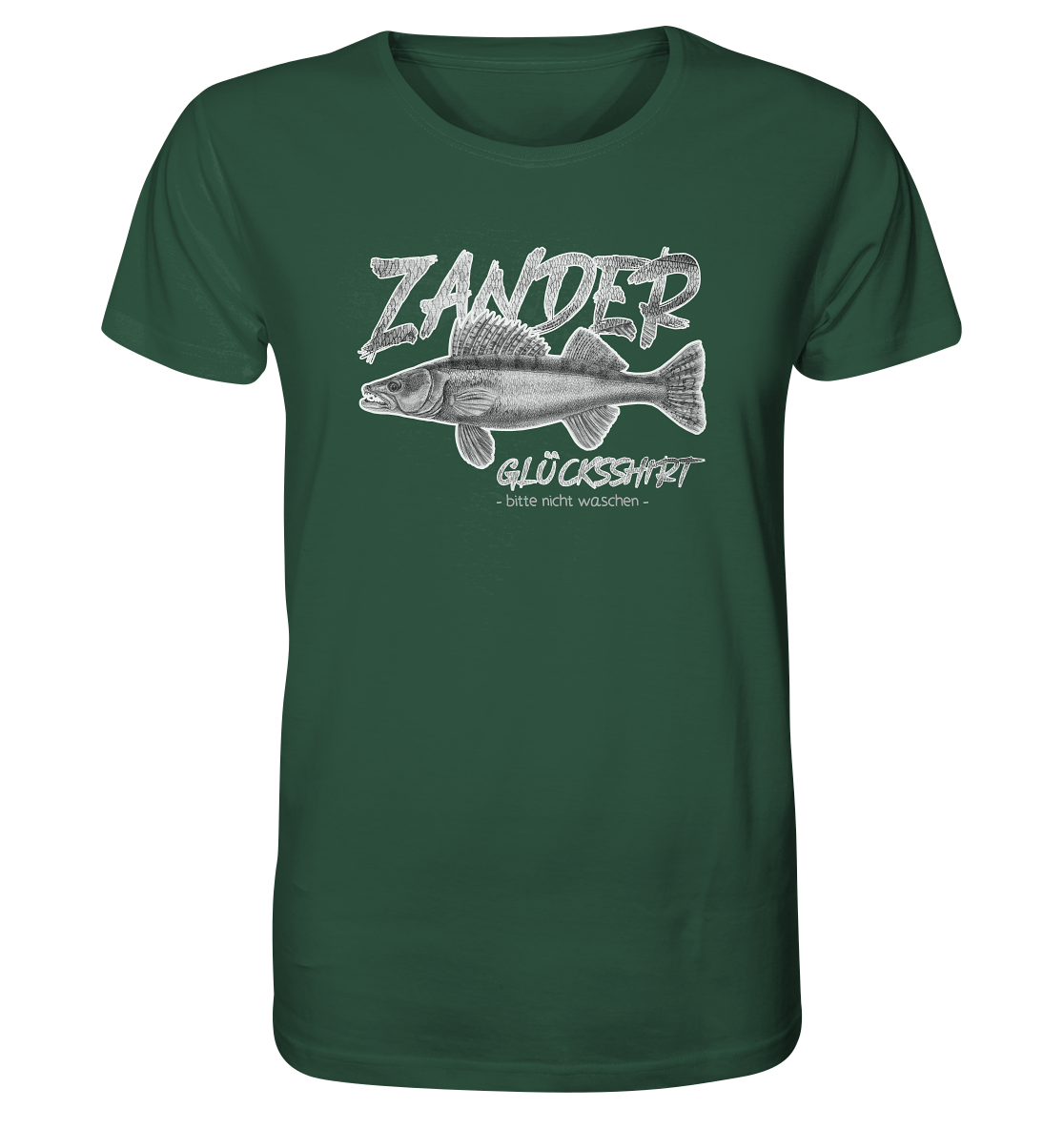Zander Glücksshirt - Männer Bio T-Shirt