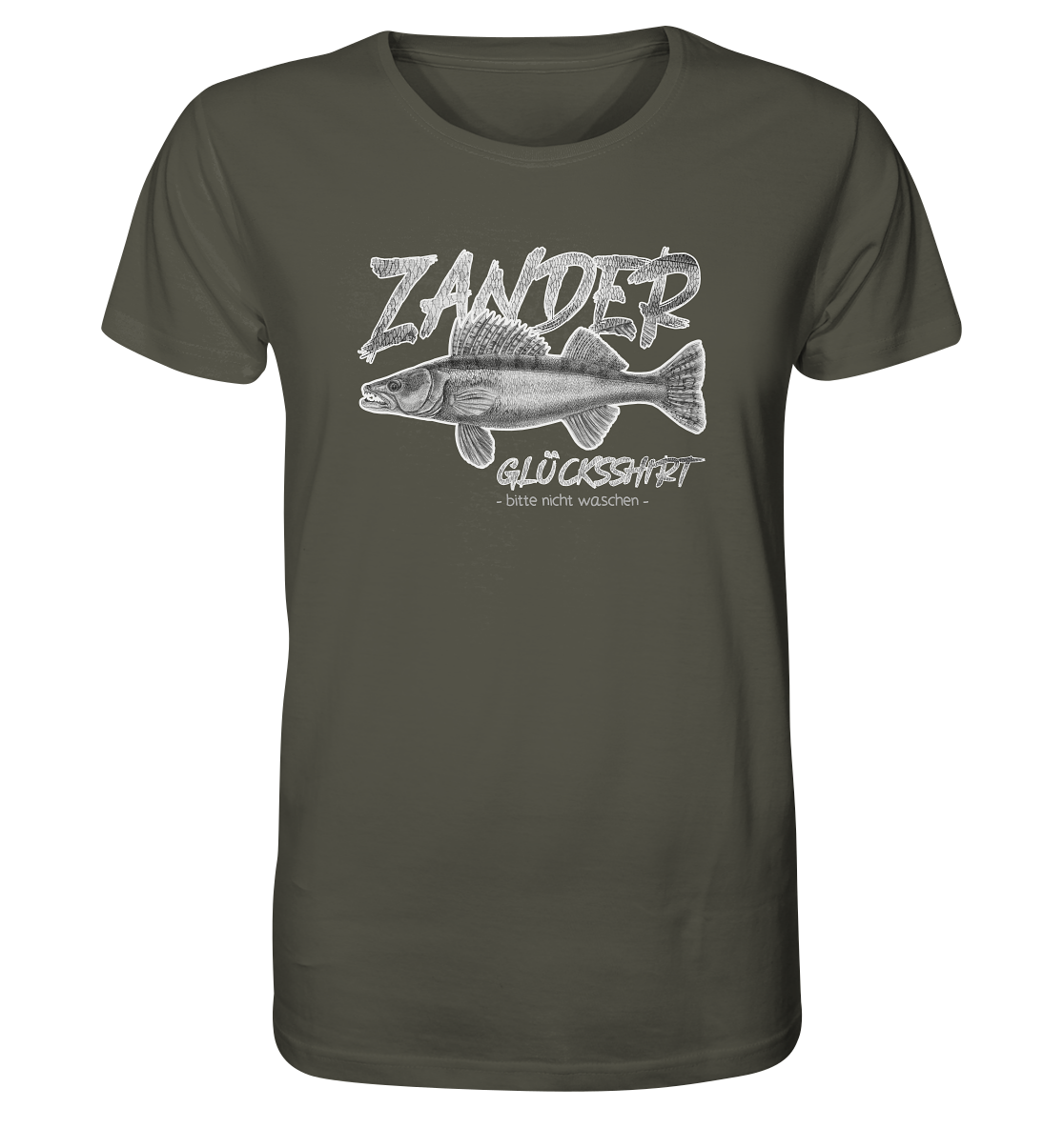 Zander Glücksshirt - Männer Bio T-Shirt