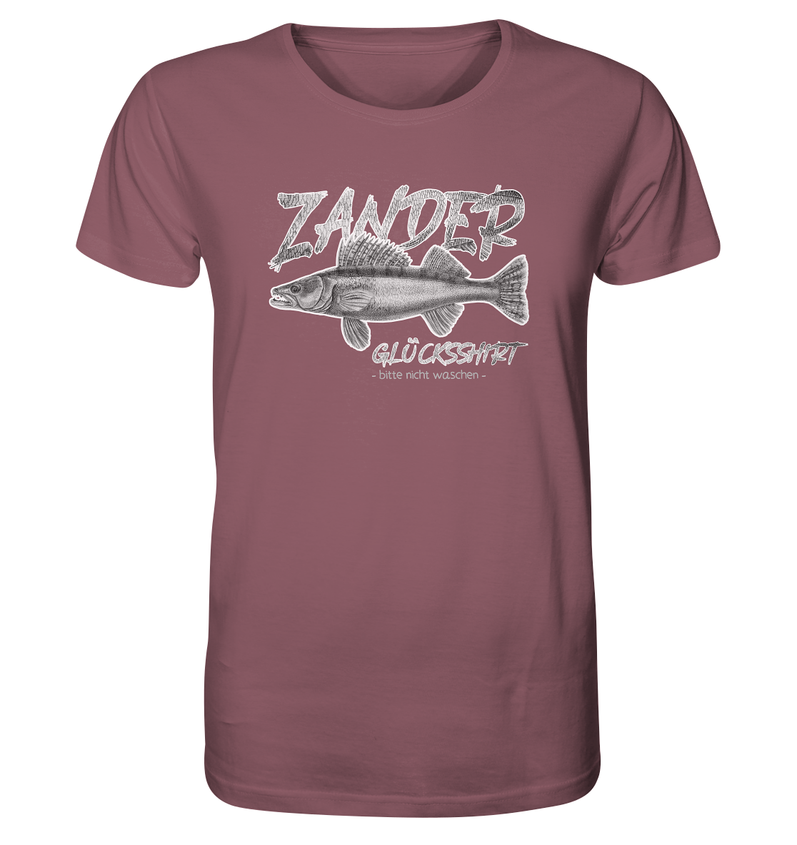 Zander Glücksshirt - Männer Bio T-Shirt