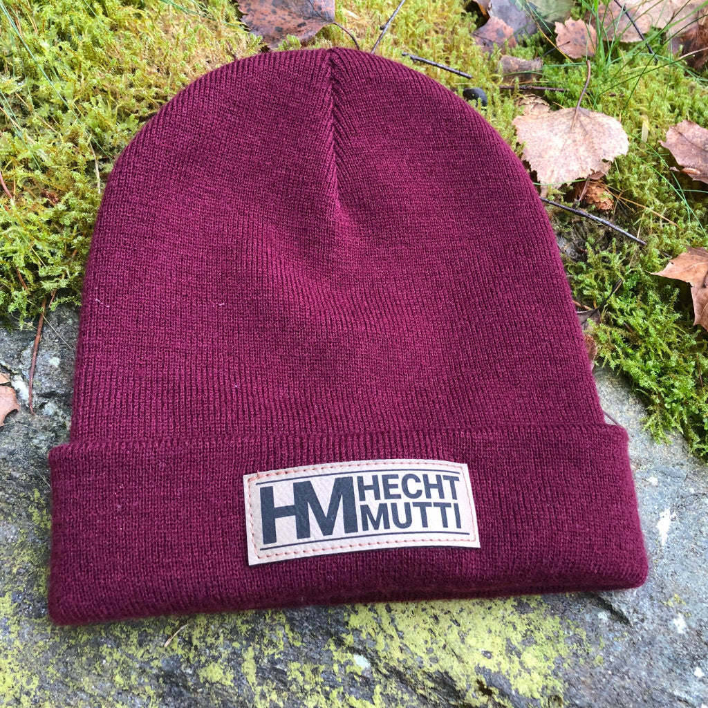 Beanie - Hechtmutti Leder Laserpatch