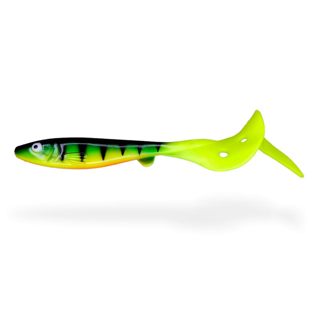 Hechtmutti Twister 19cm - UV Firetiger - 2 Stk