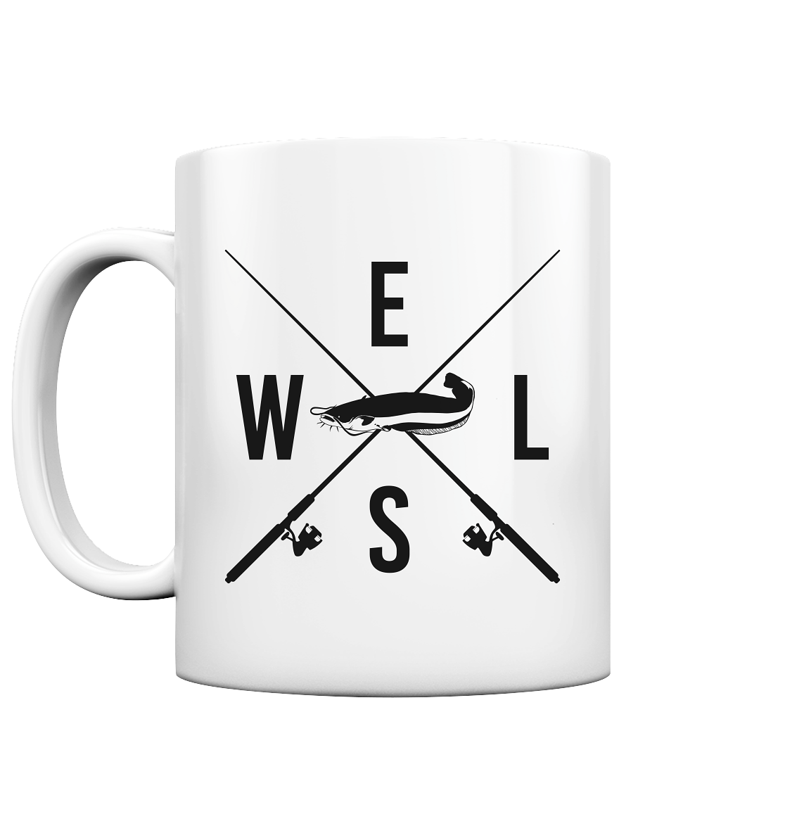Wels gekreuzte Ruten - Tasse glossy