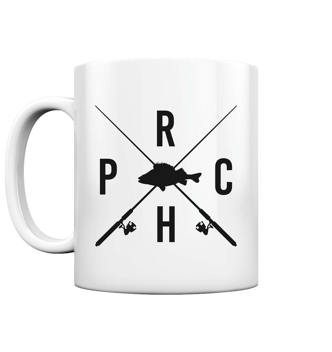 Perch gekreuzte Ruten - Tasse glänzend