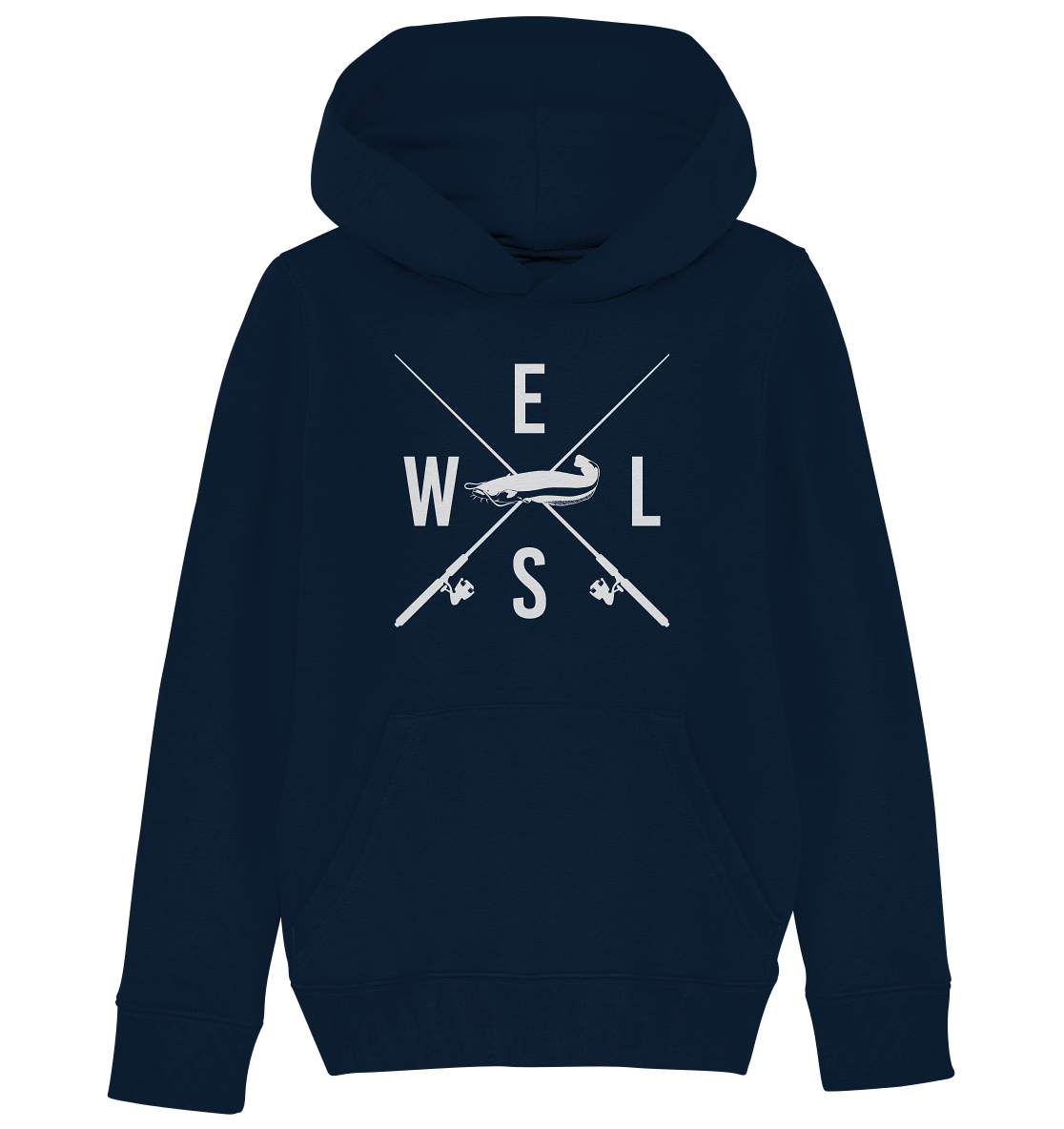Wels gekreuzte Ruten - Kinder Bio Hoodie