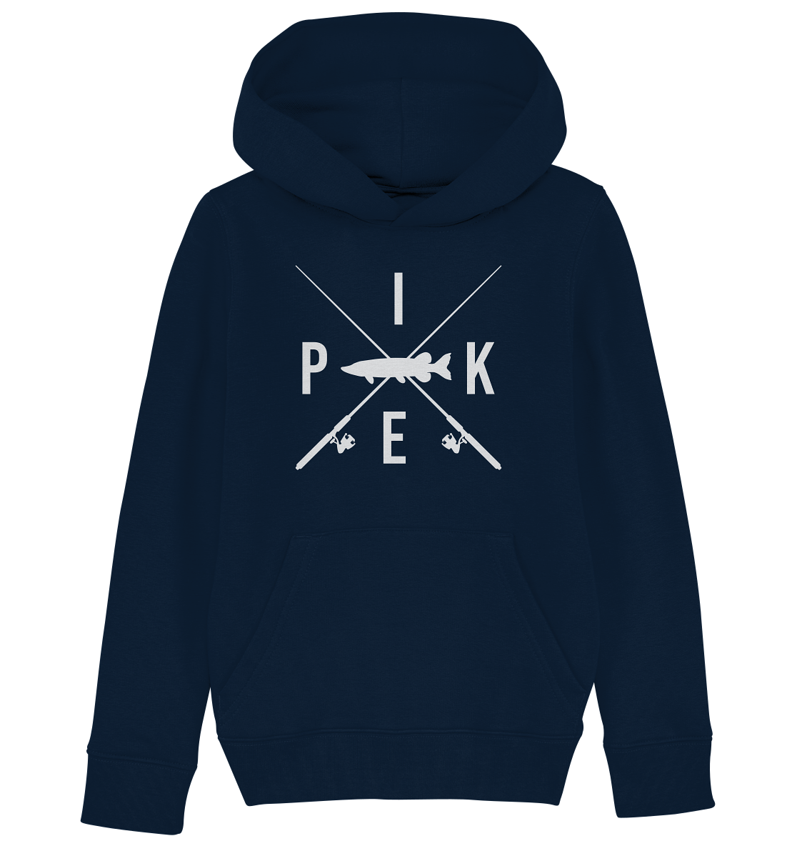 Pike gekreuzte Ruten - Kinder Bio Hoodie