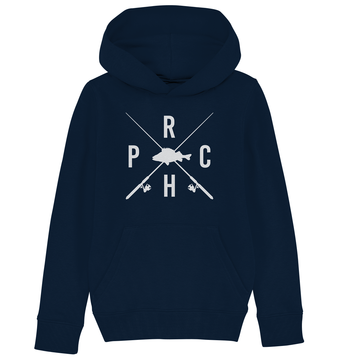 Perch gekreuzte Ruten - Kinder Bio Hoodie