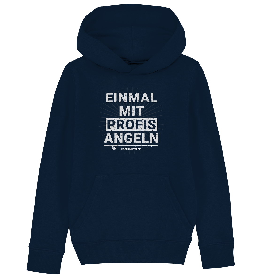 Einmal mit Profis angeln - Kinder Bio Hoodie