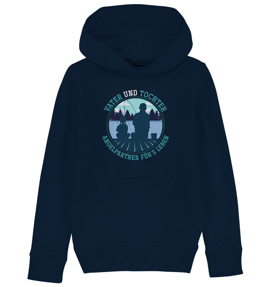 Vater und Tochter - Kinder Bio Hoodie