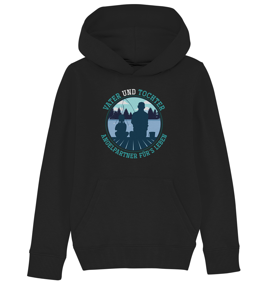 Vater und Tochter - Kinder Bio Hoodie