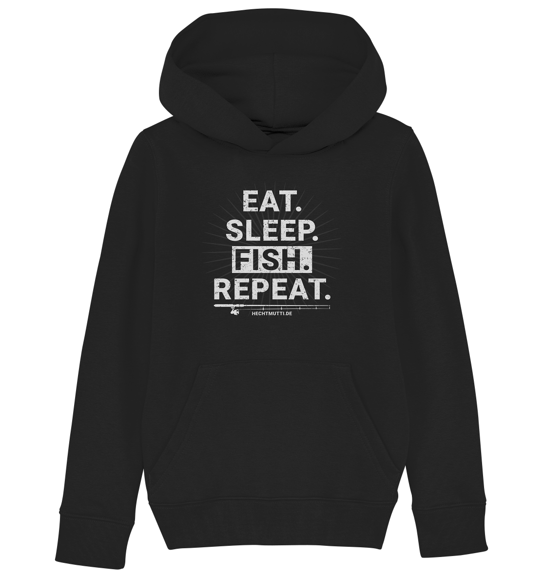 Eat Sleep Fish Repeat - Kinder Bio Hoodie