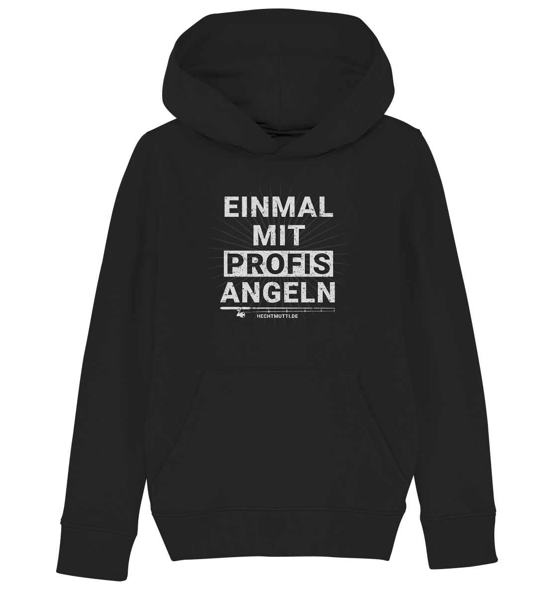 Einmal mit Profis angeln - Kinder Bio Hoodie