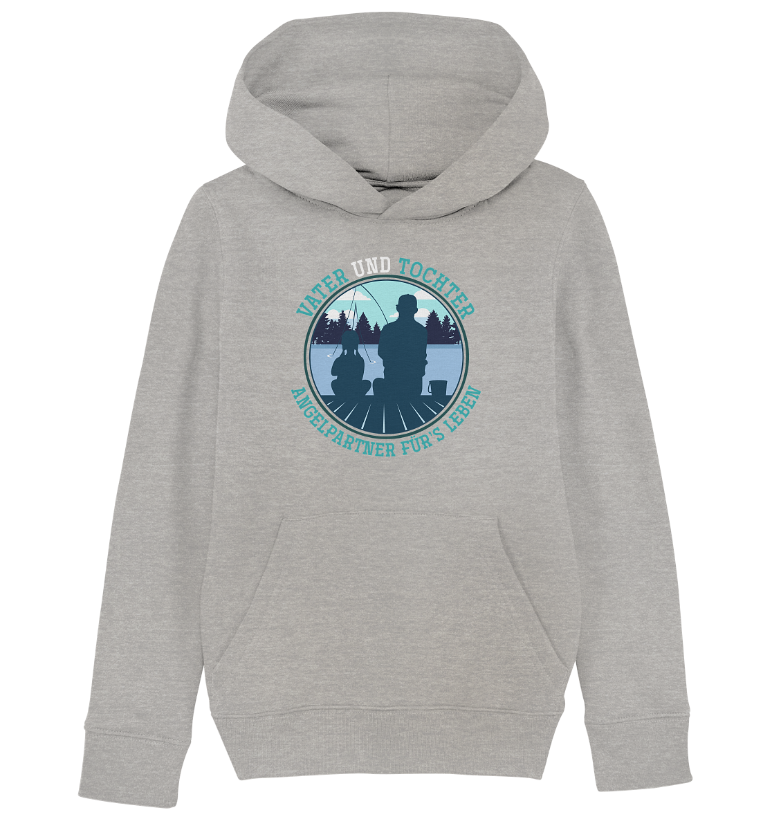Vater und Tochter - Kinder Bio Hoodie