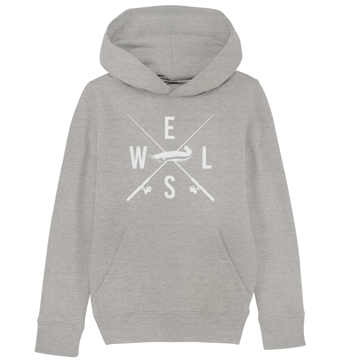 Wels gekreuzte Ruten - Kinder Bio Hoodie