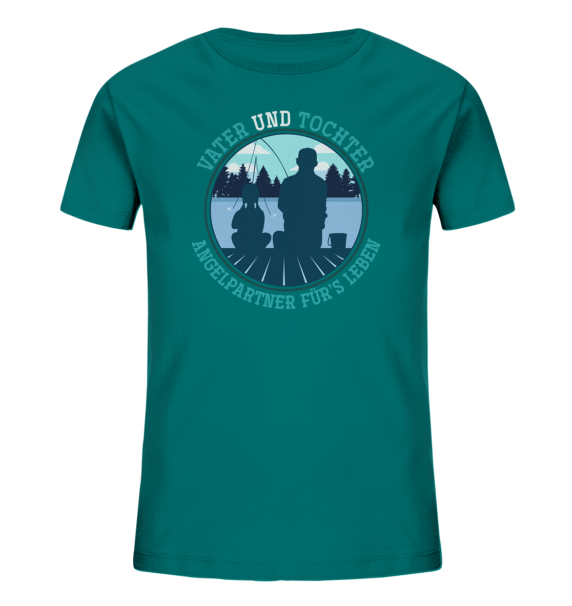 Vater und Tochter - Kinder Bio T-Shirt