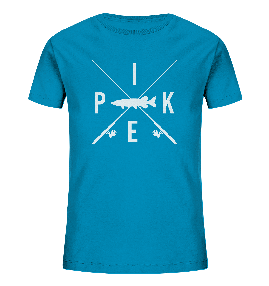 Pike gekreuzte Ruten - Kinder Bio T-Shirt