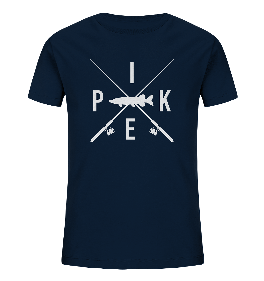 Pike gekreuzte Ruten - Kinder Bio T-Shirt