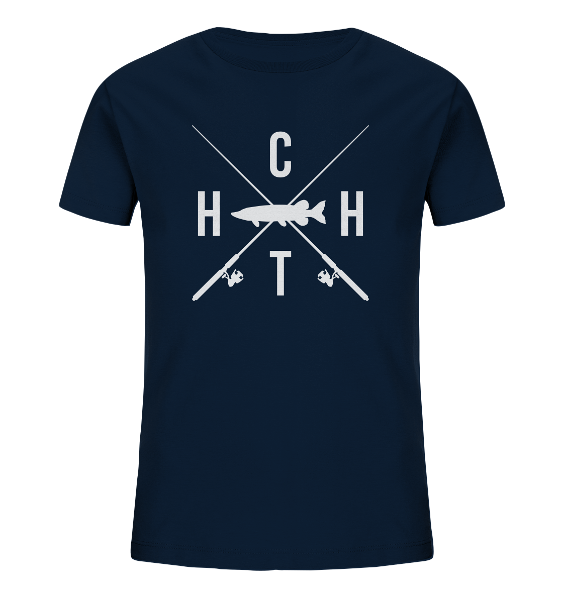 Hecht gekreuzte Ruten  - Kinder Bio T-Shirt