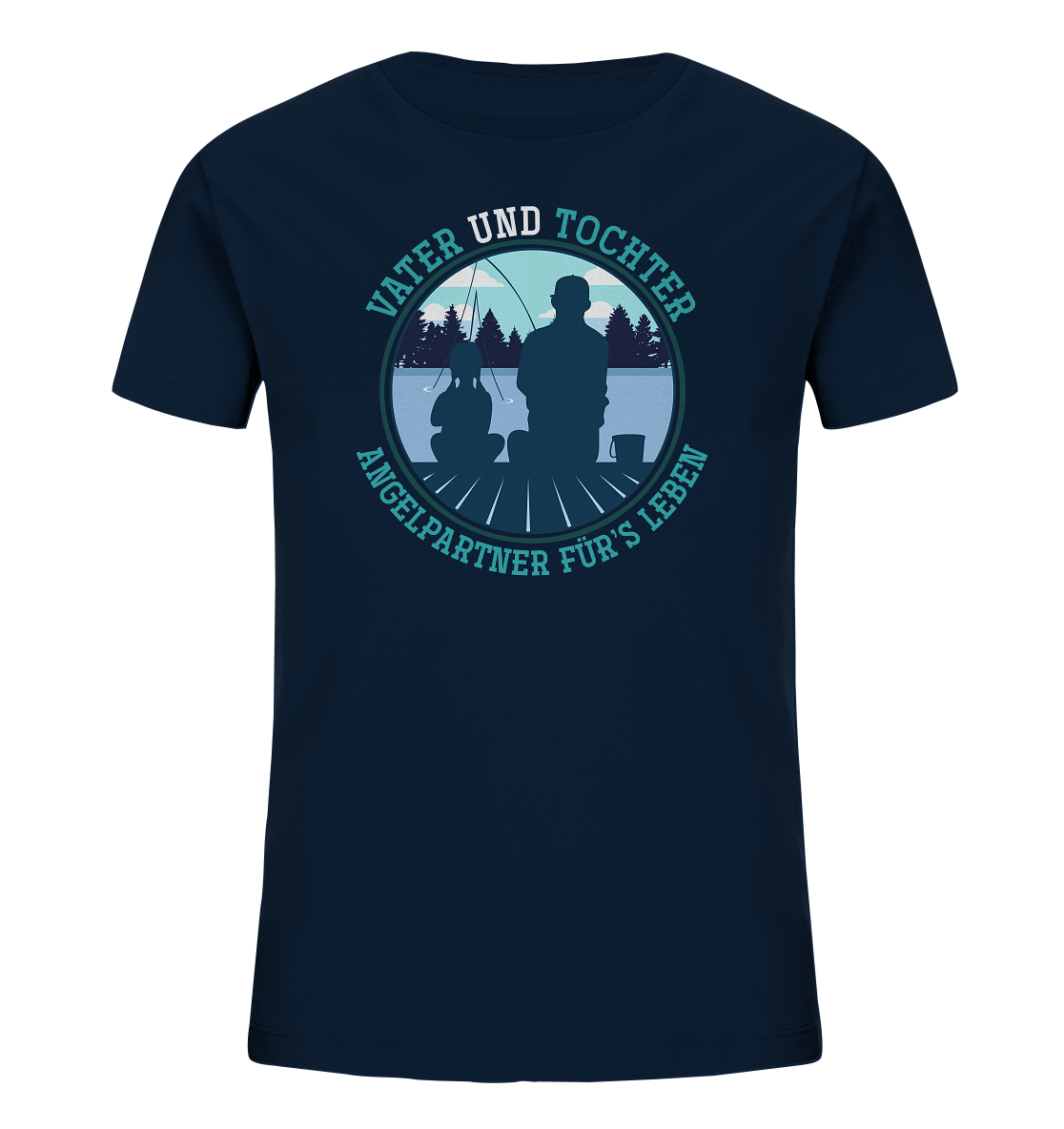 Vater und Tochter - Kinder Bio T-Shirt