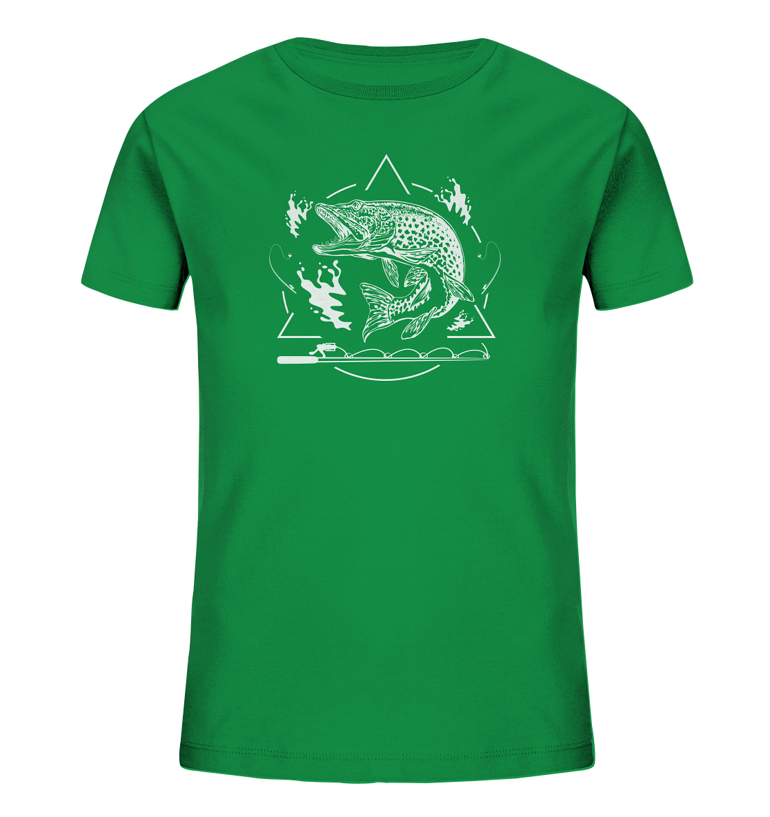 Hecht Angeln - Kinder Bio T-Shirt