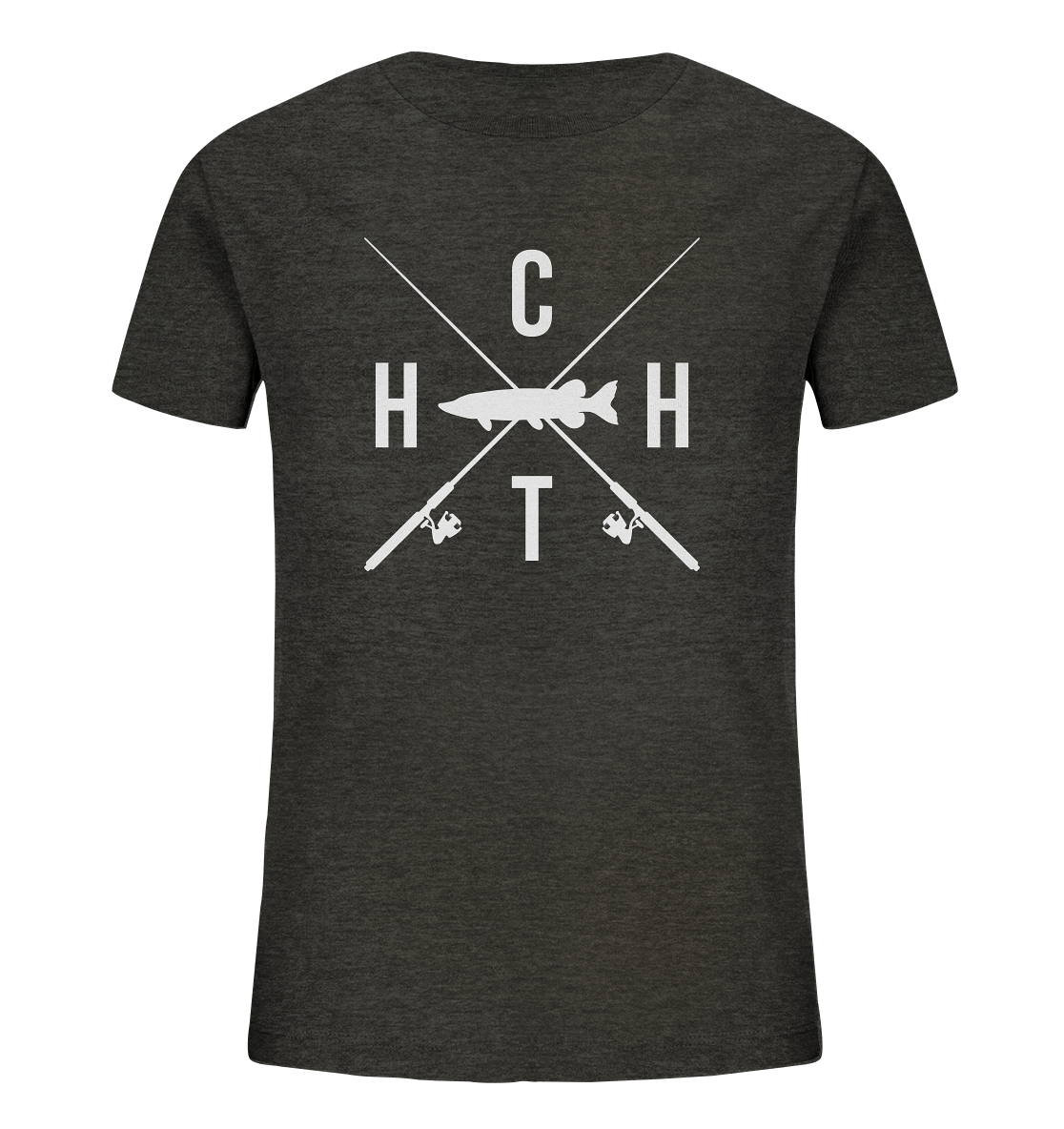 Hecht gekreuzte Ruten  - Kinder Bio T-Shirt