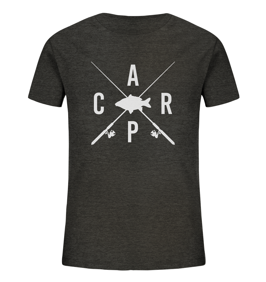 Carp gekreuzte Ruten - Kinder Bio T-Shirt