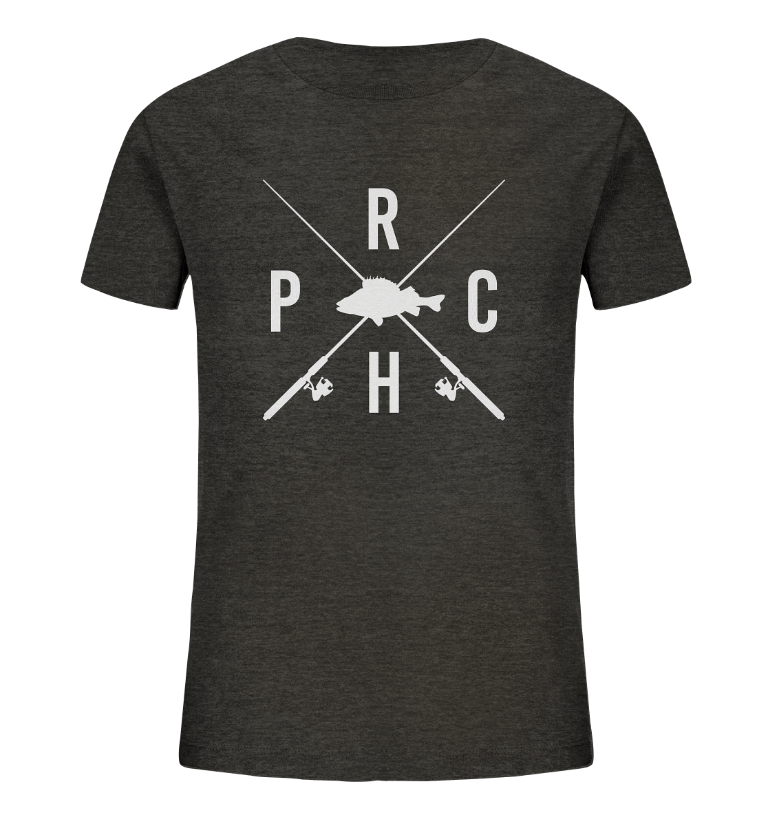 Perch gekreuzte Ruten - Kinder Bio T-Shirt