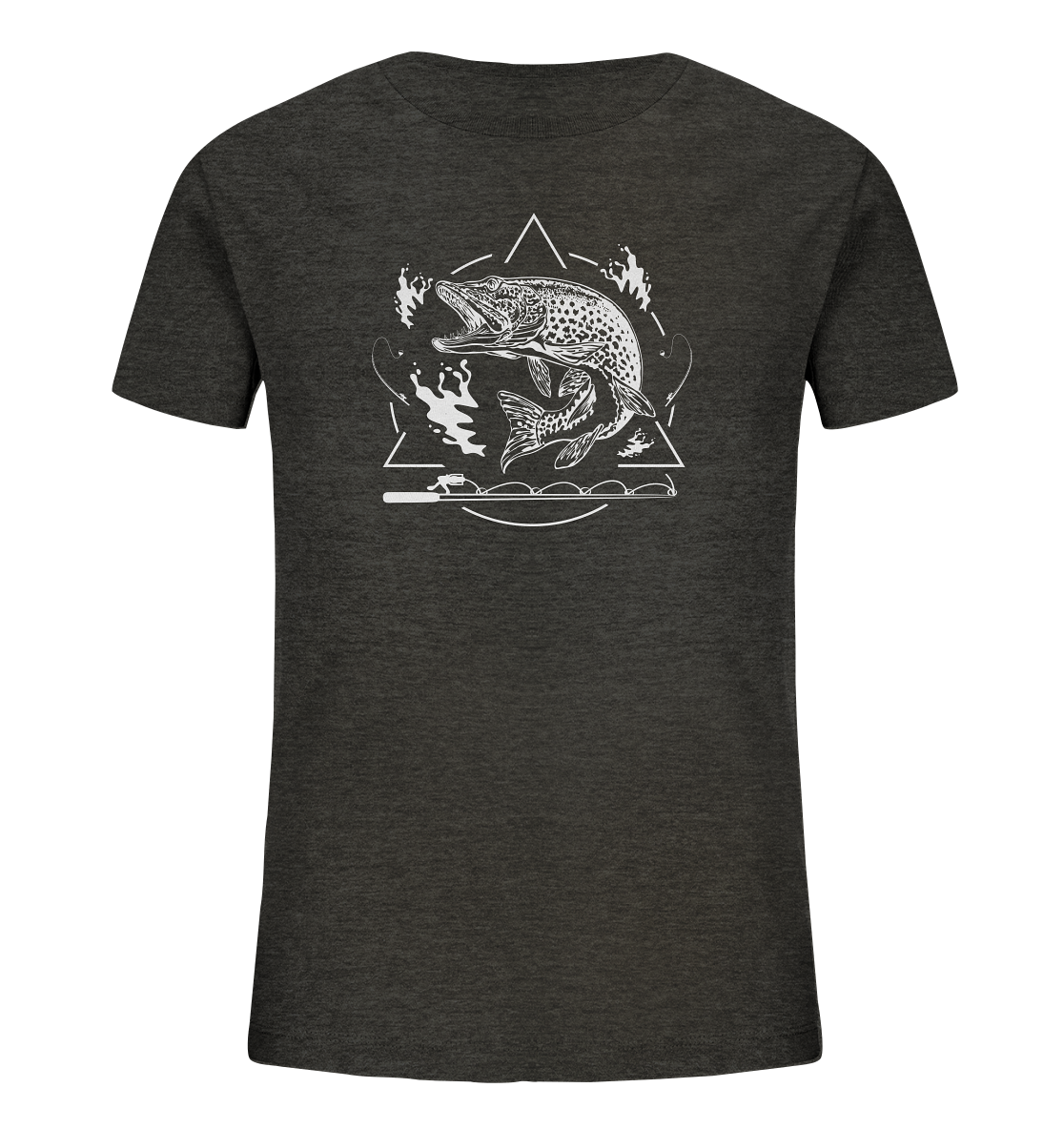 Hecht Angeln - Kinder Bio T-Shirt