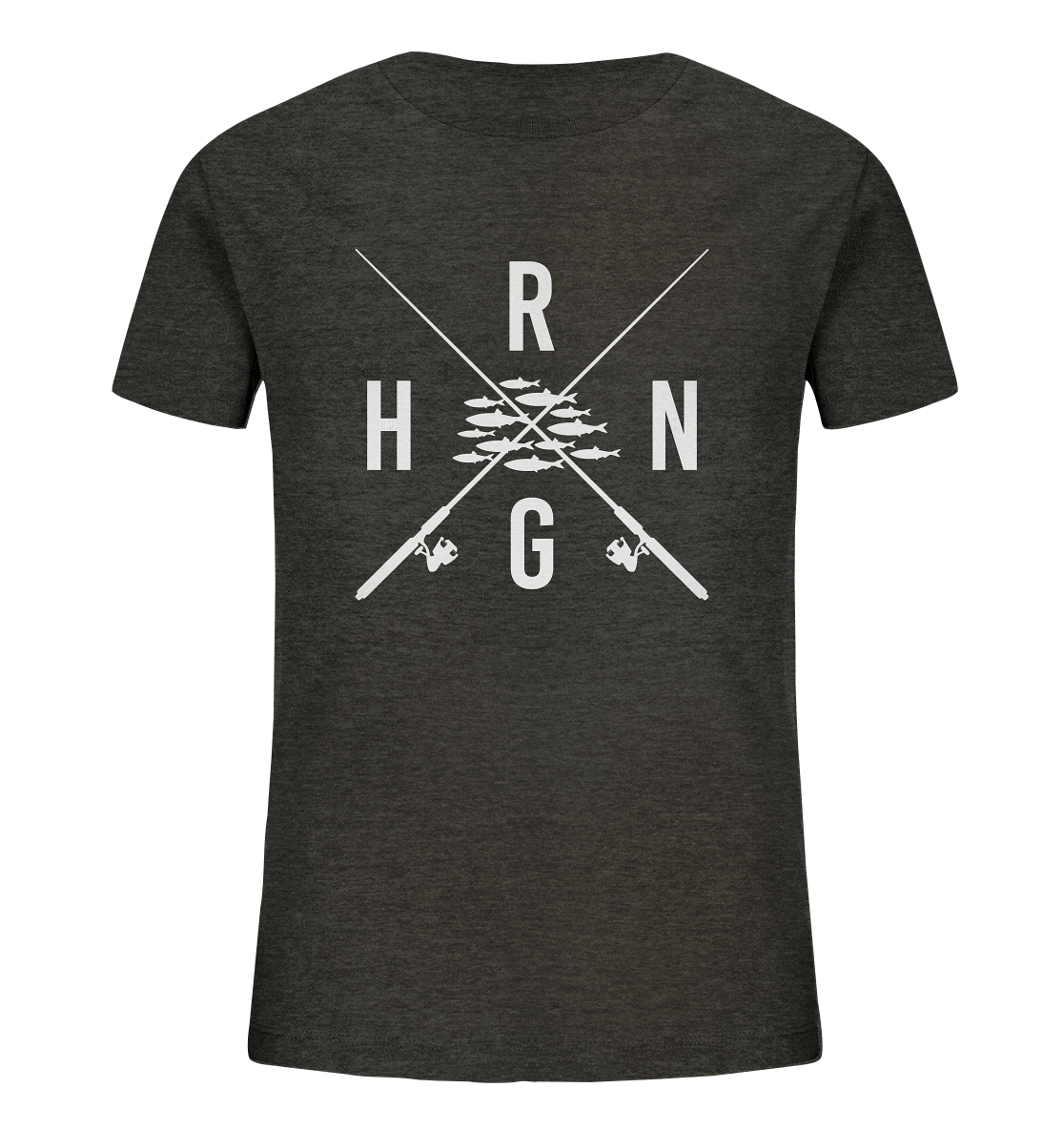 Hering Schwarm gekreuzte Ruten - Kinder Bio T-Shirt