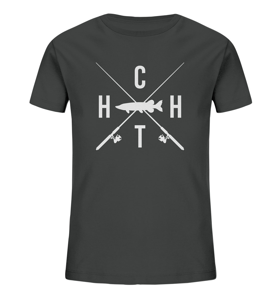 Hecht gekreuzte Ruten  - Kinder Bio T-Shirt