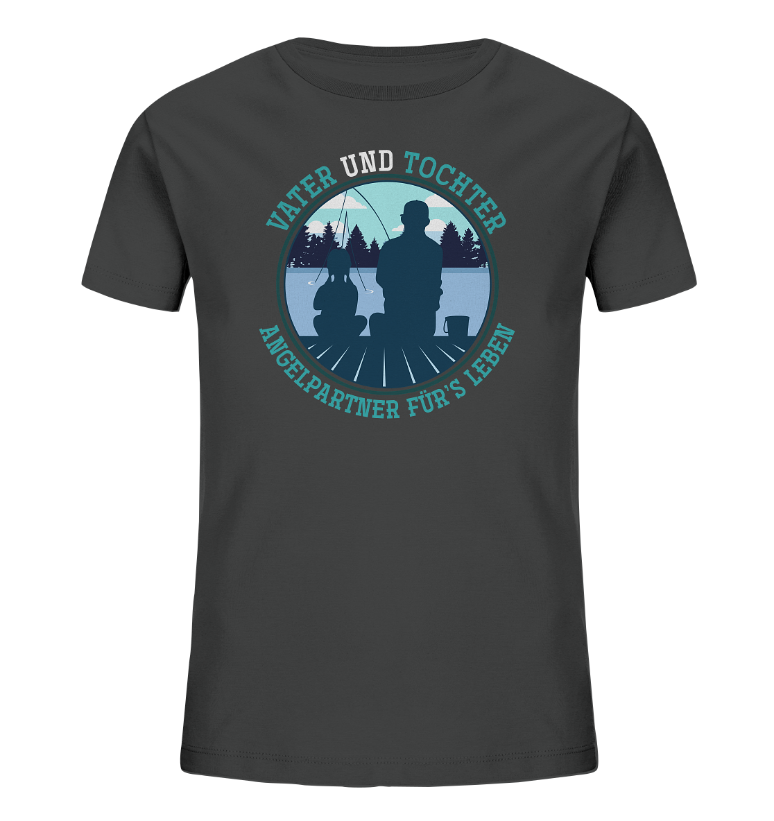 Vater und Tochter - Kinder Bio T-Shirt