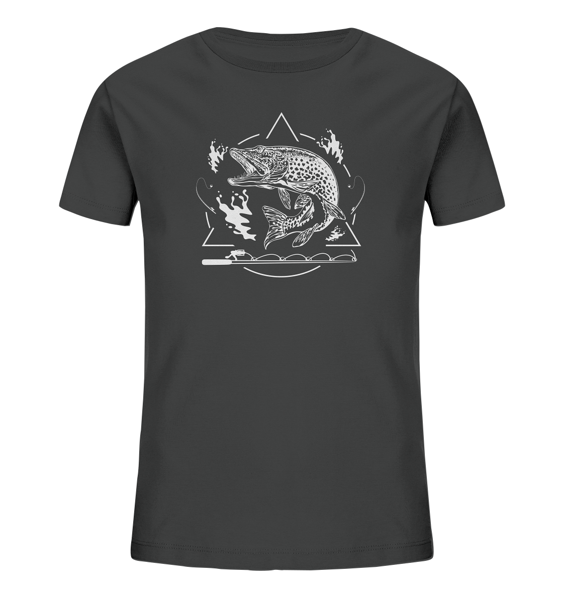 Hecht Angeln - Kinder Bio T-Shirt