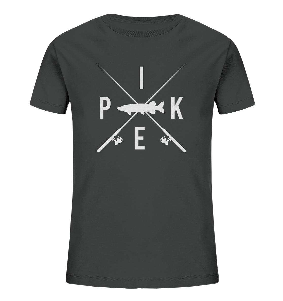 Pike gekreuzte Ruten - Kinder Bio T-Shirt