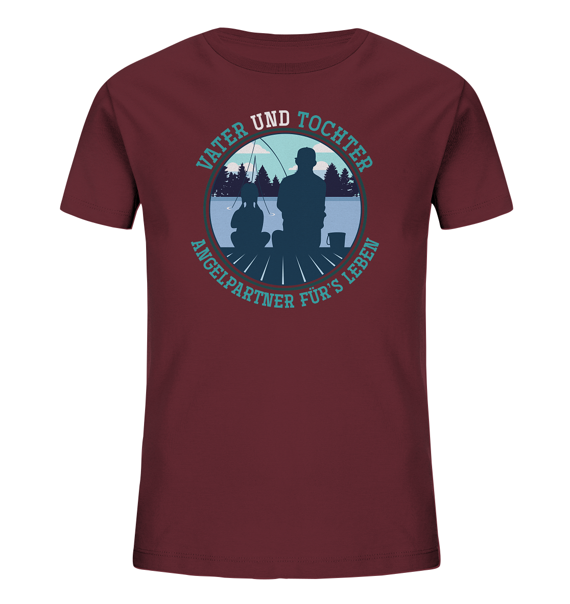 Vater und Tochter - Kinder Bio T-Shirt