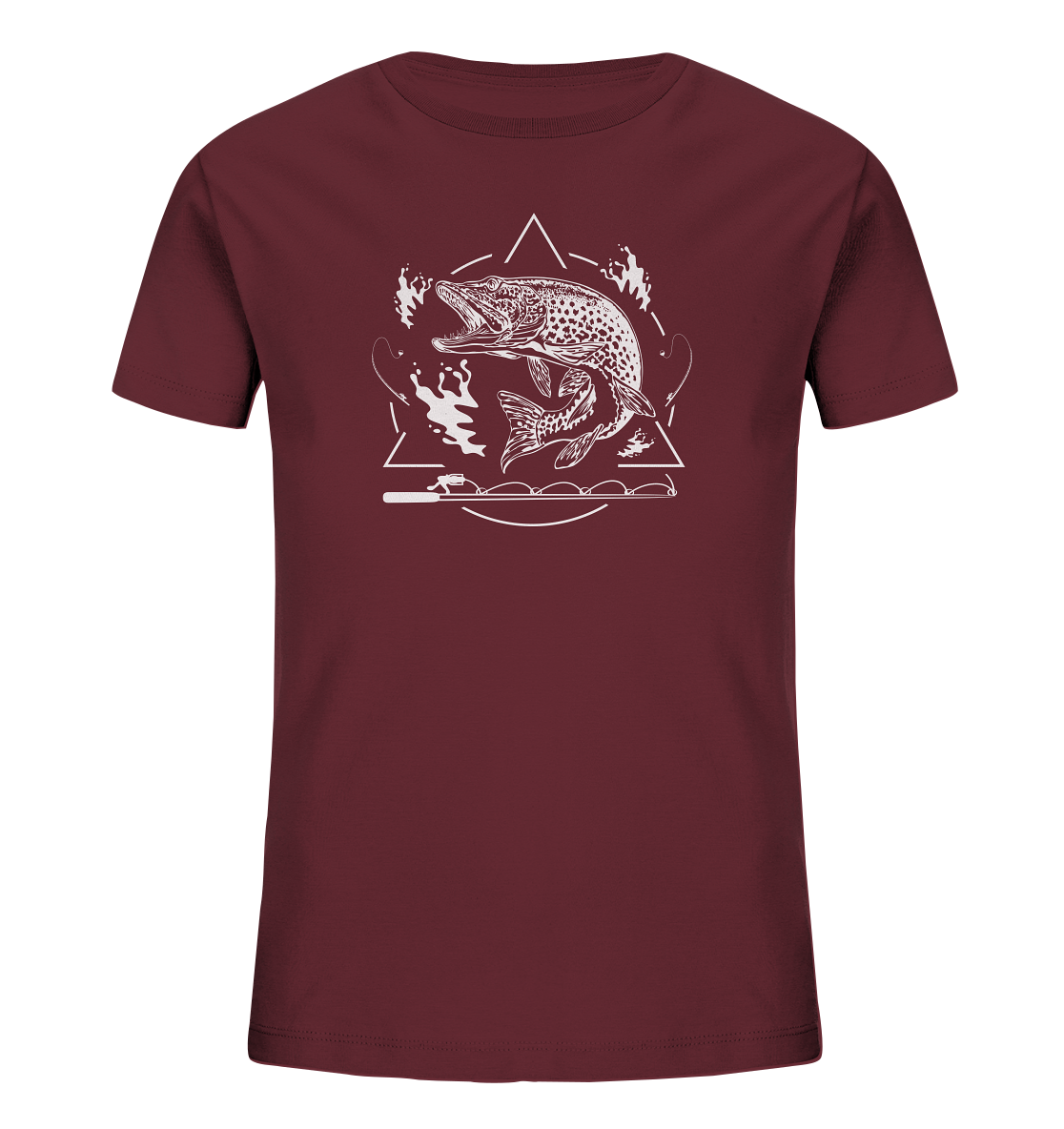 Hecht Angeln - Kinder Bio T-Shirt