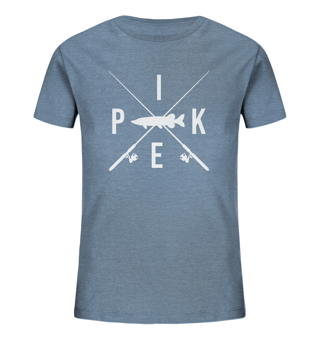 Pike gekreuzte Ruten - Kinder Bio T-Shirt