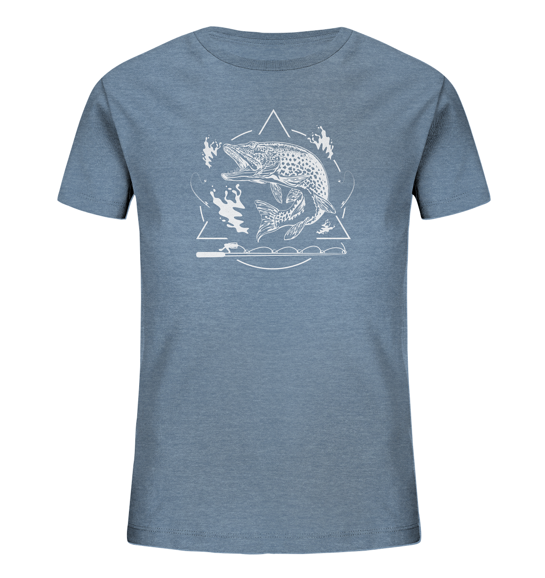 Hecht Angeln - Kinder Bio T-Shirt