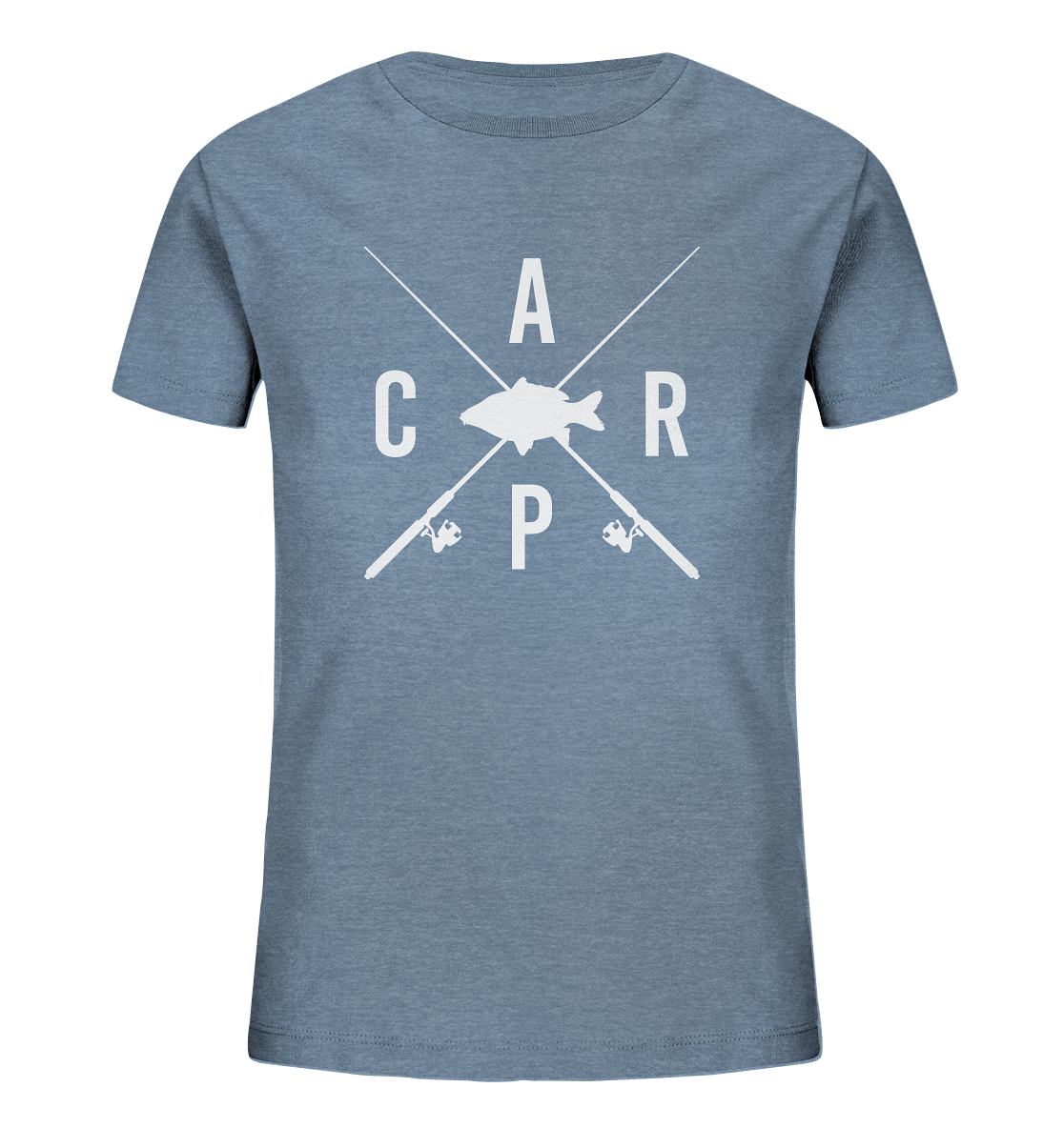 Carp gekreuzte Ruten - Kinder Bio T-Shirt