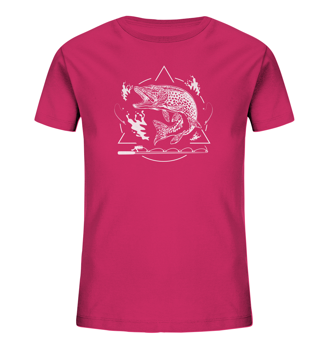 Hecht Angeln - Kinder Bio T-Shirt