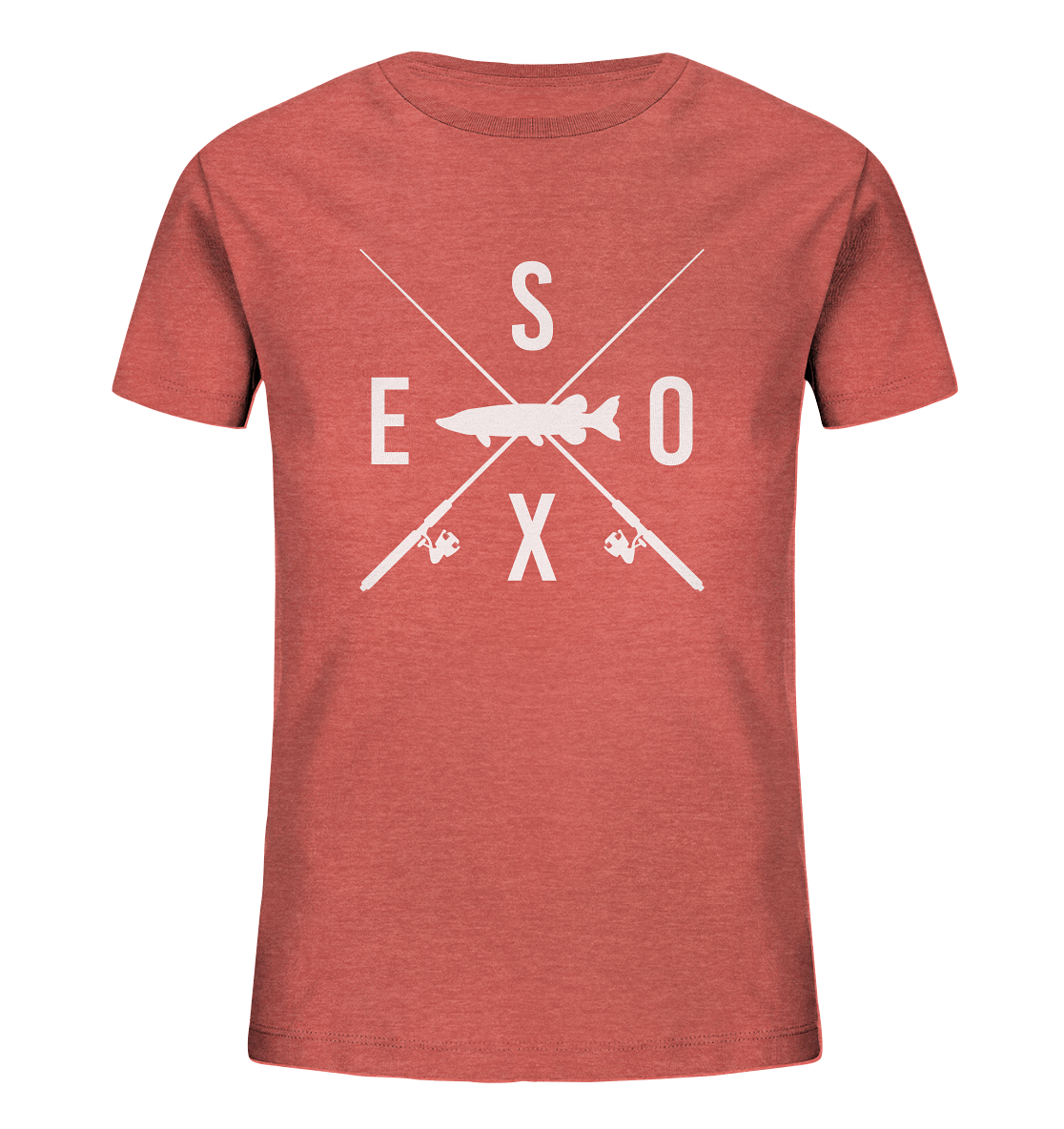 Esox gekreuzte Ruten - Kinder Bio T-Shirt