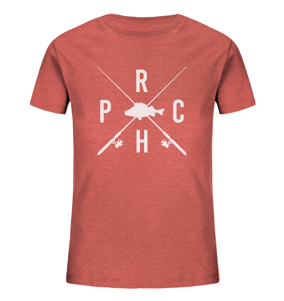 Perch gekreuzte Ruten - Kinder Bio T-Shirt