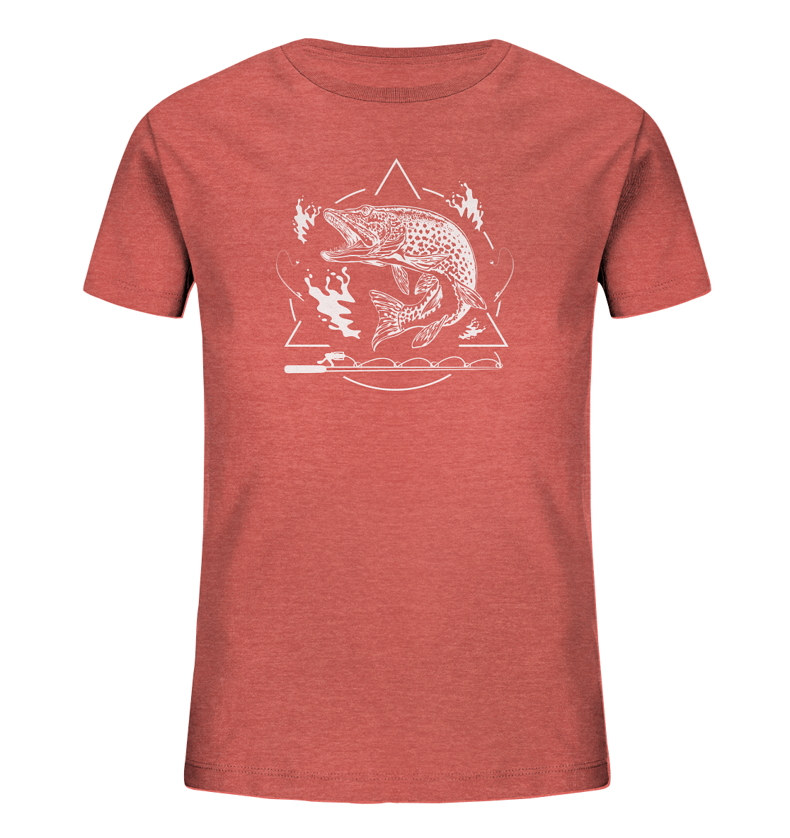 Hecht Angeln - Kinder Bio T-Shirt