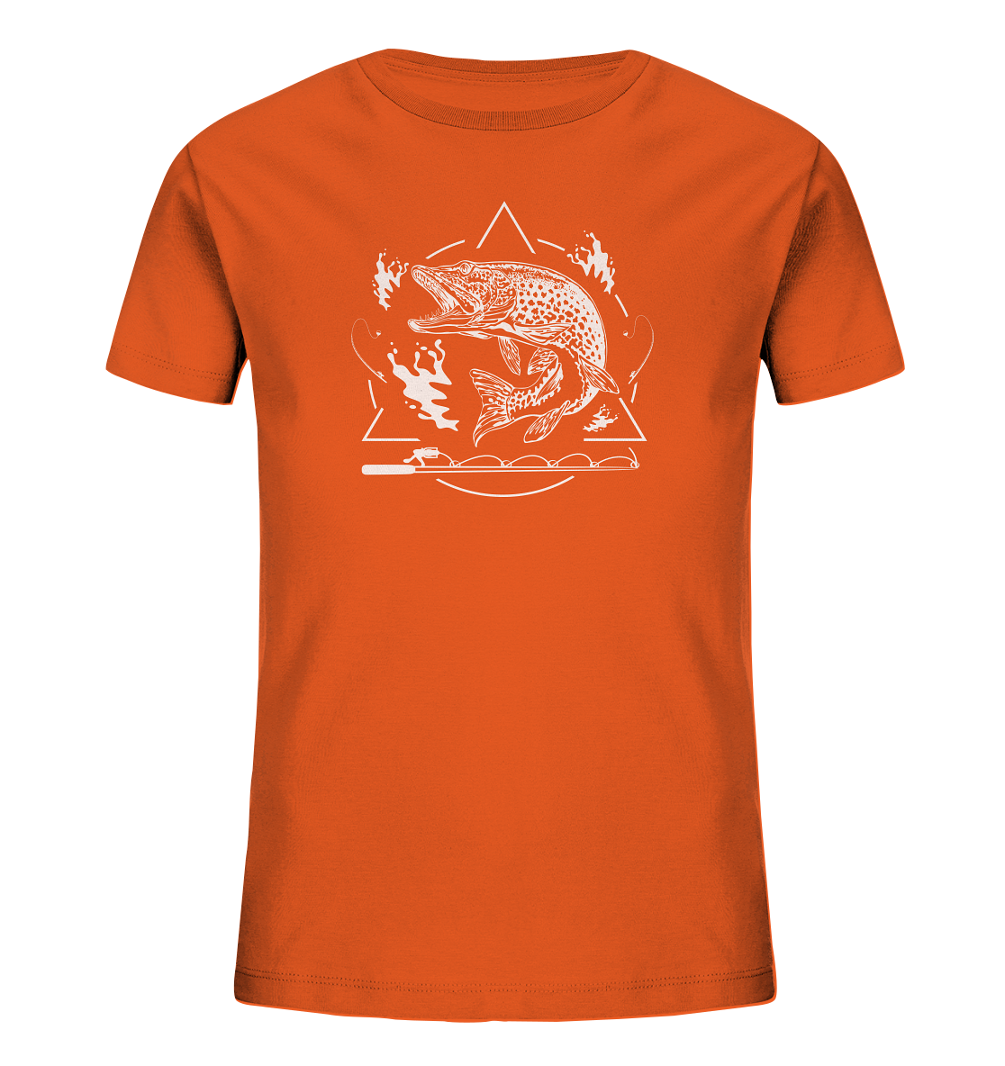 Hecht Angeln - Kinder Bio T-Shirt